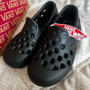 Vans Kids Black Slip-On Shoes